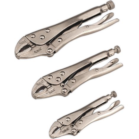 Sealey Locking Pliers Set 3pc S0463