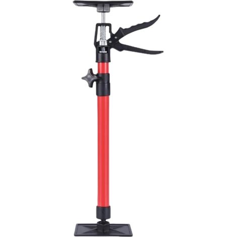 Étai télescopique rouge 30-59 cm – réglable, rotatif 360°, dégagement rapide, 20 kg (lot 1)