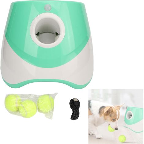 Lanzador Automático de Bolas para Perros, Lanzador Automático de Pelotas con 3 Modos,Lanzador de Pelotas para Perros Recargable con 3 Pelotas de Tenis para Jugar en Interiores (1/5)