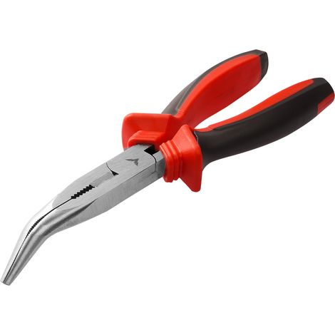Pince téléphonique coudée qualité acier CrV 160mm Vorstahl (1/5)