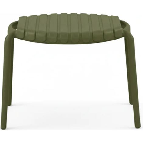 Table basse de jardin ronde en résine PP 50 % recyclé Joysxee - Ø50 cm - Vert sauge - Jardiline