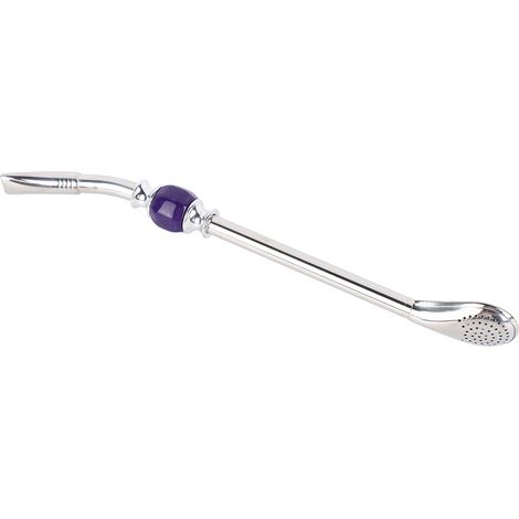 Cuillère-filtre multifonction en acier inoxydable violet perle de 22 cm (8,7 po) (1/5)