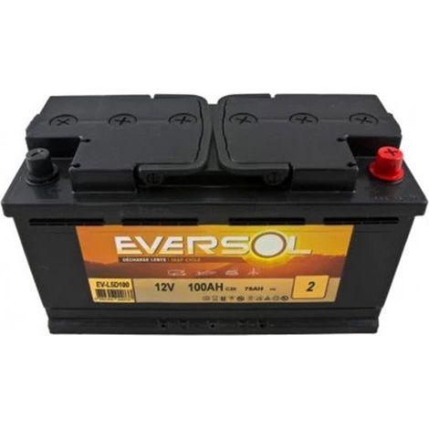 Batterie Acide liquide Eversol - 12V - 100Ah