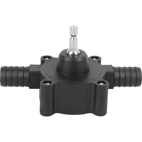 Pompe centrifuge portative miniature auto-amorçante pour transfert d'eau et de fluide, perceuse électrique à main (1/5)