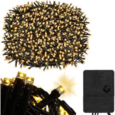 Potentes luces para árbol de Navidad, 500 LED, programables para exteriores e interiores, 40 m. (1/5)