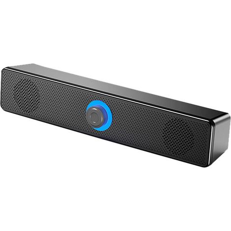 Barre De Son TV Compacte Avec Son Surround Pour Télévision - Enceinte Bluetooth 5.0 Sans Fil Avec LED Bleue -