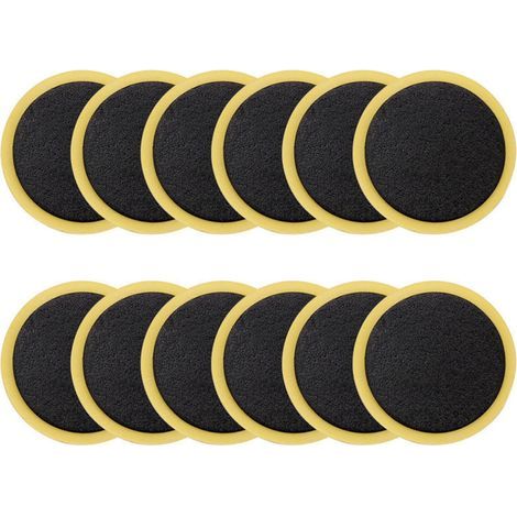 Lot de 30 rustines de réparation de crevaison pour pneu de vélo, kit de réparation de crevaison de vélo, patchs autocollants ronds sans colle pour chambre à air de vélo (1/5)