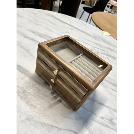 Portagioie assia rettangolare 19x25 cm marrone - Atmosphera créateur d'intérieur (1/4)