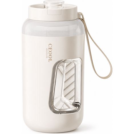 Blender Portable CEOOL 600 ml, Gobelet avec 2 Couvercles, Double Batterie 7,4 V, Smoothies et Jus (1/5)