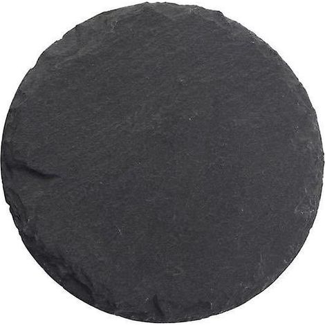 diamtre 10cm Sous - Verres En Ardoise (5 Pices) - Sous - Verres Dcoratifs En Ardoise Et Botes De Rangement En Bambou (rond) (1/5)