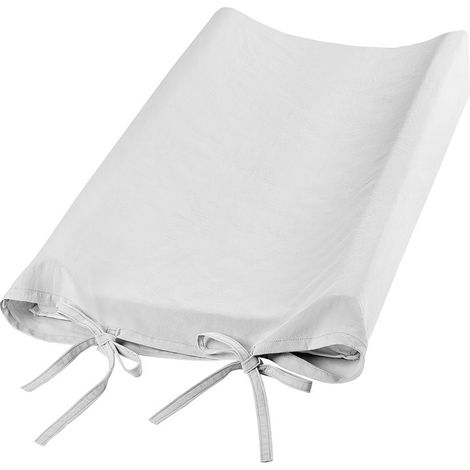 Housse de matelas à langer douce et respirante pour nouveau-né et nourrisson, grise (1/5)