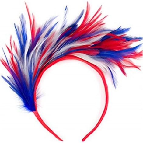 Headband Plume - Pour Mariage Soirée Costume Halloween - Ajustable Unisexe - 1 Pièce (1/5)