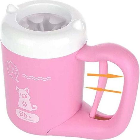 Nettoyeur De Pattes De Chien Tasse Nettoyant Pour Pattes Boueuses Pour Petits Chiens Chats Laveur De Pieds Portable Semi-Automatique Nettoyeur De Pattes Pour Animaux De Compagnie (1/4)