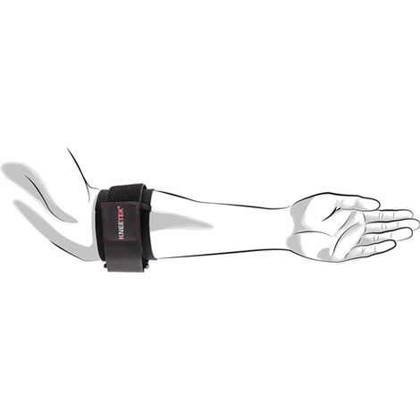 Kneetek Avant-Bras Droit Bandage Noir T.S - M - 90200