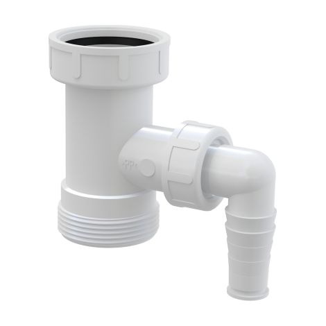 Connettore per sifone lavello 6/4" PER il collegamento di una lavatrice/lavastoviglie (1/2)