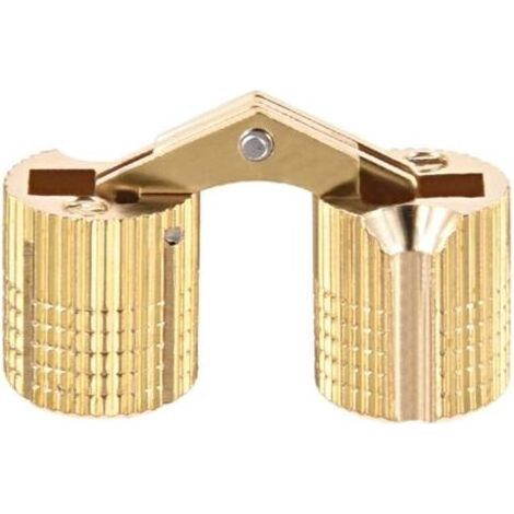 2pcs Charnière Cylindrique Charnière Invisible Porte Placard Armoire 12mm angle ouvrir 180° (1/5)