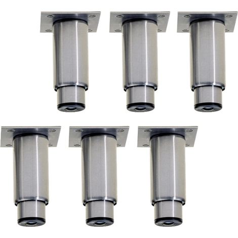 Kit 6 pieds réglables en inox pour armoires - Diamond