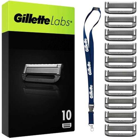 Gillette Labs Systemklingen 10er + Schlüsselanhänger
