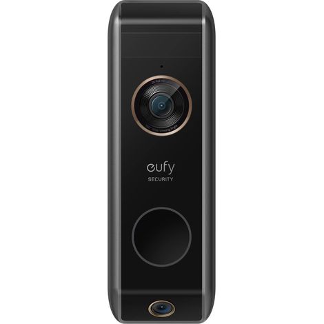 eufy Doorbell Dual 2K negro con doble cámara de seguridad