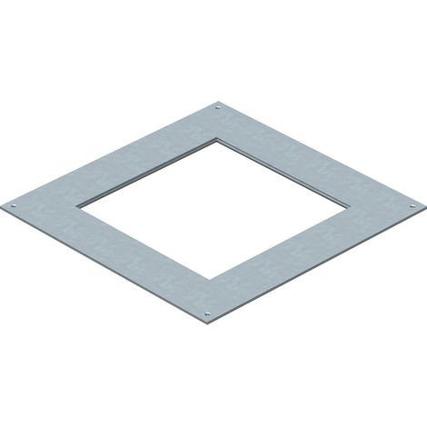 OBO Bettermann Tapa de montaje 250-2/3 para GES9 282x282x4 Acero galvanizado, 7400467
