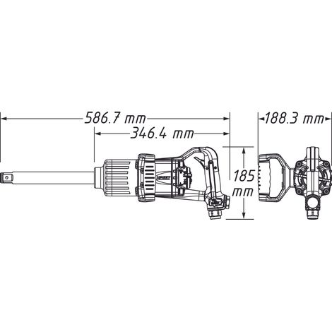 Avvitatore Pneumatico 9014P-1 Hazet (1/5)