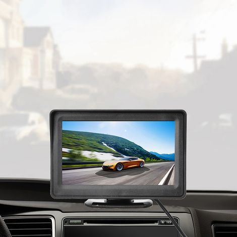 Écran LCD 4,3 pouces pour caméra de recul - Moniteur couleur vue arrière voiture (1/5)