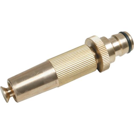 Dapetz ® Solid Quick Connect Adjustable Brass Hose Nozzle Strong For Garden Plumbing Use easy fitting Fuel Air Gas Water Hose Oil, Durable brass construction, For Long Lasting Use. (1/5)