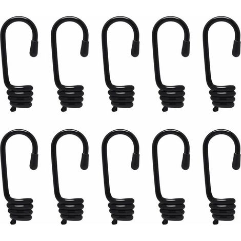 Crochets plastifiés 10 x 8 mm pour extrémités de sandows (1/4)