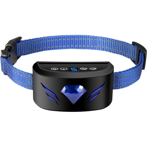 SABIR Collier anti-aboiement Collier Anti-aboiement Electrique Collier Anti-aboiement Rechargeable avec Modes Bip/Vibration/Choc Inoffensif et Sensibilité Réglable Pour les Petits Moyens/Grands Chien (1/5)