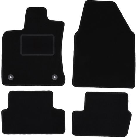 Alfombrillas de terciopelo negro para Nissan Qashqai J10 I crossover (2006-2013) (1/5)