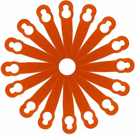 100 pièces accessoires de lames en plastique de remplacement pour STIHL Polycut 2-2 FSA 45 tondeuse à gazon coupe-herbe (1/5)