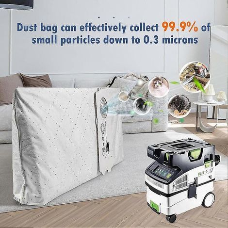 Lot de 6 sacs filtrants 204308 CT Mini/Midi -2/5 pour Festool CT MINI, CT MINI I, CT MIDI et CT MIDI I (à partir de 2019) (1/4)