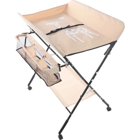Table à Langer Pliable et Portable, Charge Max 25 kg pour Nouveaux, Réglable en Hauteur, Table a Langer Pliante pour Remplacement de la couche (Kaki)