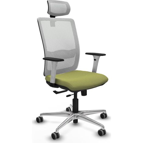 piqueras-y-crespo Haches Chaise de bureau vert olive ergonomique (1/3)