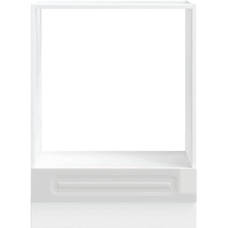 Armoire 4 Portes en Bois d'Ingénierie, Finition Blanc Brillant, Style Moderne pour Chambre à Coucher (1/5)