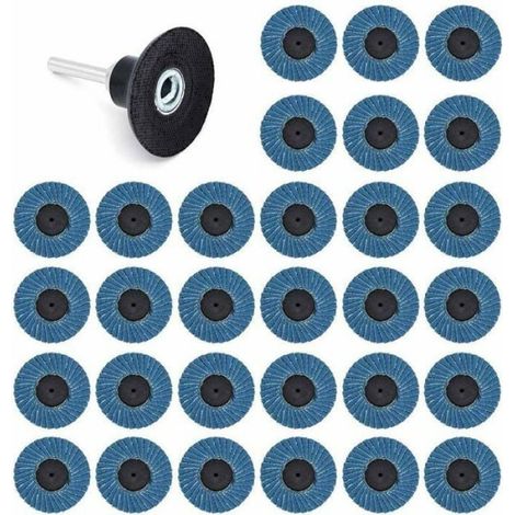 Lot de 31 Disques Abrasifs 2 Pouces 50mm, 40 Grit, 60 Grit, 80 Grit, Disques Lamelles Odipie (1/5)