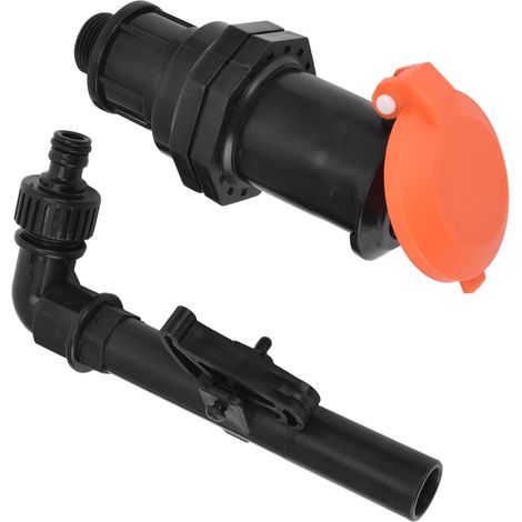 Raccord arrivée eau G3/4 avec vanne raccord rapide étanche, pour irrigation pelouse et serre, connexion facile (1/5)