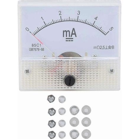 Gleichstrom-Zeigerstrommessgerät (0–5 mA) – Amperemeter-Tester