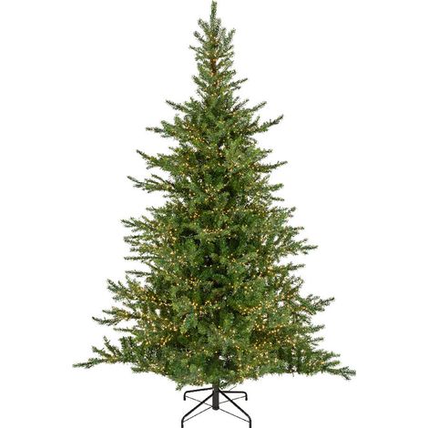 Albero di Natale Grandis fir LED Verde D150cm H210cm bianco caldo Everlands