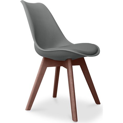 Sedia da pranzo - Stile Scandinavo - Denisse   Grigio scuro