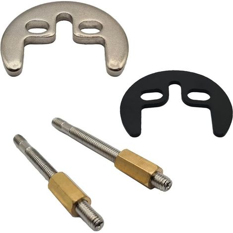 Kit de fixation de robinet monobloc Ensemble de montage de robinet de lavabo monobloc pour robinet de cuisine Support à 2 trous et 2 boulons pour robinets de cuisine Support de serrage de (1/5)