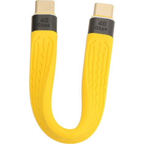Câble USB-C mâle-mâle FPC PD100W 5A, charge rapide, transfert de données 40 Gbit/s, compatible Huawei et Xiaomi (1/5)