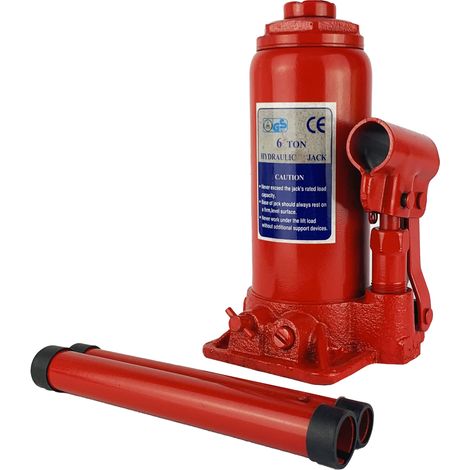 Cric auto crick sollevatore idraulico martinetto a bottiglia 6000 kg 6 T TON (1/5)