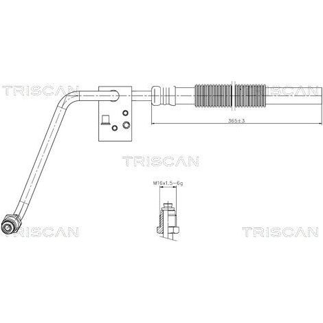 Tuyau hydraulique, direction TRISCAN 8516 29066 SEAT 191 422 891