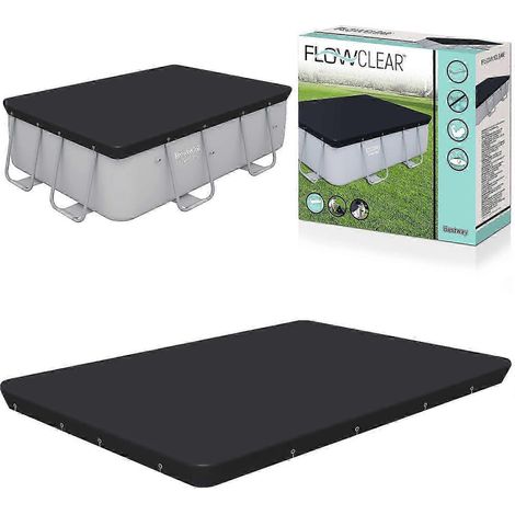 Couverture de piscine rectangulaire 282 x 196 cm Bestway 58442 SZRH AX (1/2)