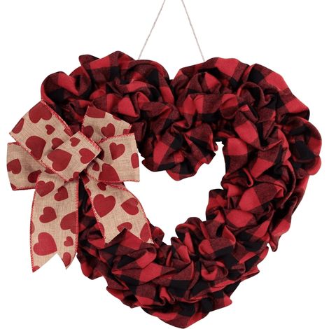 Guirlande Fleur Artificielle - Forme De Cœur - Décoration Murale Pour Mariage Anniversaire Saint Valentin - 1 Pièce (1/2)