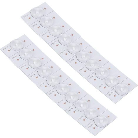 3V SMD Lamp Beads with Fiberglass Panel, Concave Lens Strips for LED TV Repair, 20 Pieces Energy-Saving Light Replacement Tools (1/5)