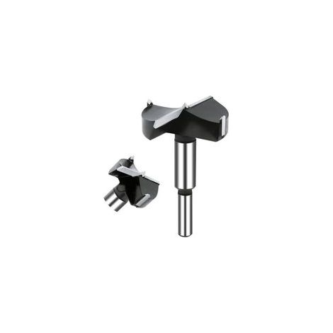 Mèche à bois 60mm Foret en carbure pour bois dur et plastique Tige ronde 10mm Profondeur de perçage 60mm Coupe nette sans éclat (1/5)