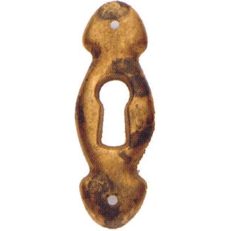 Bocchette per mobili sagomate mod.30623 in ottone anticato - mm.17x52h.