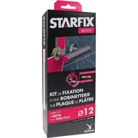 Sortie de cloison STARFIX PER Ø12 Raccords à Visser - Femelle 1/2" (15/21) pour robinetterie entraxe 150 mm (1/3)